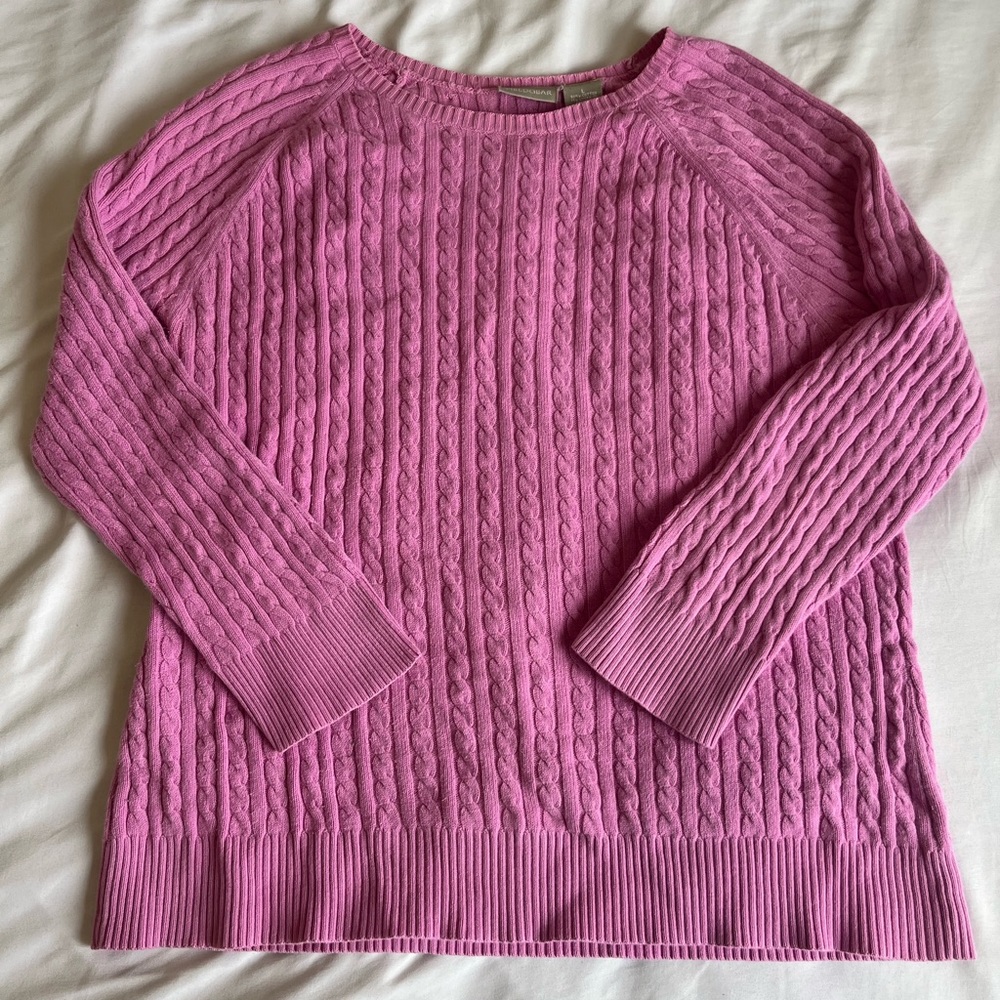 Fieldgear pink sweater size L
